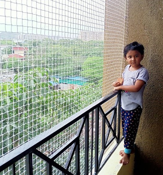 Safety nets installation for apartment balcony in Bangalore