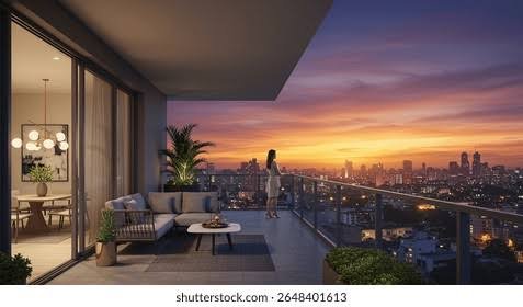 Open balcony requiring professional safety protection