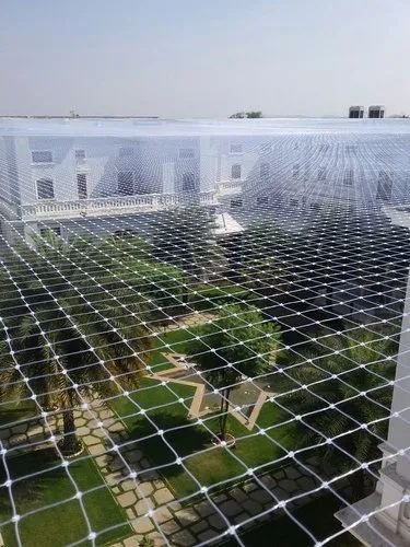 Staircase safety net installation project